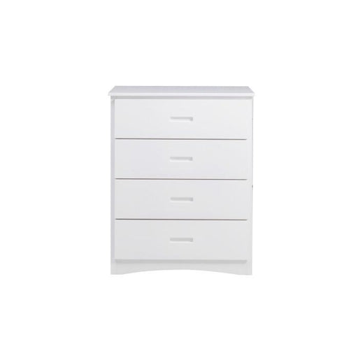 Galen 4 Drawer Chest in White B2053W-9 - U&U Home Budget Furniture (Carteret, NJ)