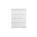 Galen 4 Drawer Chest in White B2053W-9 - U&U Home Budget Furniture (Carteret, NJ)