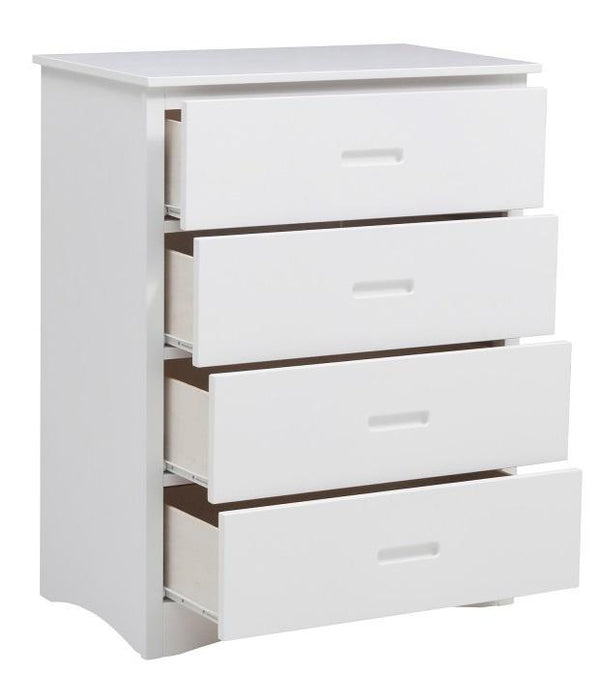 Galen 4 Drawer Chest in White B2053W-9 - U&U Home Budget Furniture (Carteret, NJ)