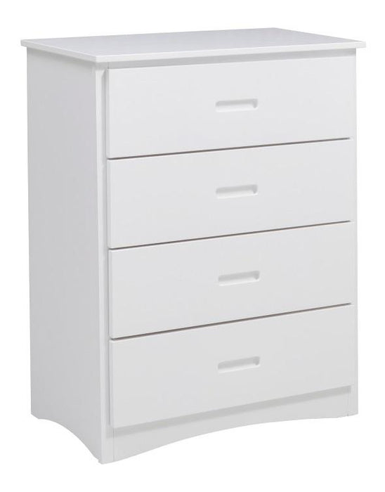 Galen 4 Drawer Chest in White B2053W-9 - U&U Home Budget Furniture (Carteret, NJ)