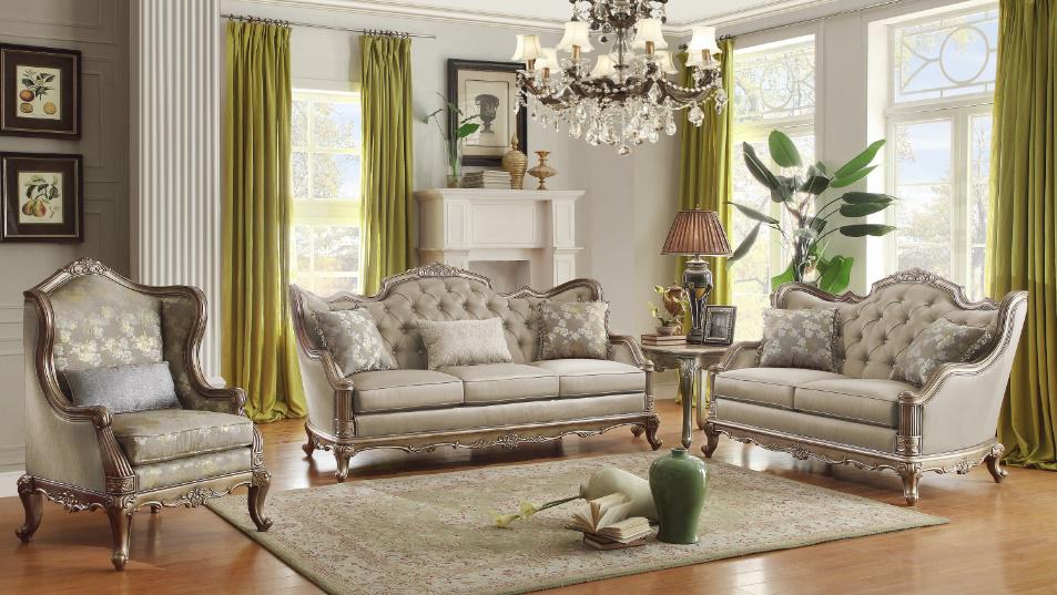 Florentina Sofa in Taupe 8412-3 - U&U Home Budget Furniture (Carteret, NJ)