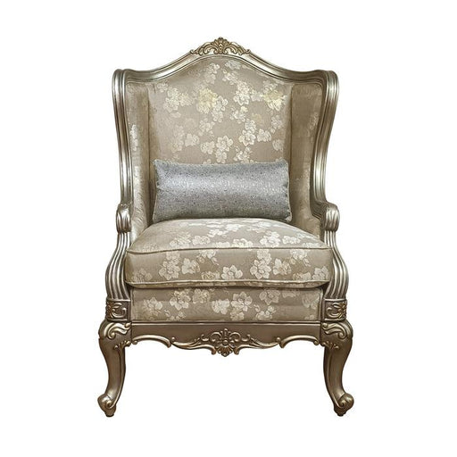 Florentina Accent Chair in Taupe 8412-1 - U&U Home Budget Furniture (Carteret, NJ)