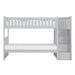 Orion Bunk Bed w/ Reversible Step Storage in Gray B2063SB-1* - U&U Home Budget Furniture (Carteret, NJ)