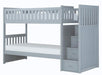 Orion Bunk Bed w/ Reversible Step Storage in Gray B2063SB-1* - U&U Home Budget Furniture (Carteret, NJ)