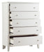 Cotterill Chest in Antique White 1730WW-9 - U&U Home Budget Furniture (Carteret, NJ)