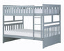 Orion Full/Full Bunk Bed in Gray B2063FF-1* - U&U Home Budget Furniture (Carteret, NJ)