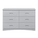 Orion 6 Drawer Dresser in Gray B2063-5 - U&U Home Budget Furniture (Carteret, NJ)