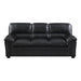 Talon Sofa in Black 8511BK-3 - U&U Home Budget Furniture (Carteret, NJ)
