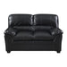 Talon Loveseat in Black 8511BK-2 - U&U Home Budget Furniture (Carteret, NJ)