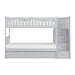 Orion Bunk Bed w/ Reversible Step Storage and Twin Trundle in Gray B2063SB-1*R - U&U Home Budget Furniture (Carteret, NJ)