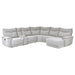 Tesoro 6pc Sectional w/ Right Chaise in Mist Gray - U&U Home Budget Furniture (Carteret, NJ)