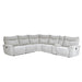 Tesoro 6pc Sectional Living Room Set in Mist Gray - U&U Home Budget Furniture (Carteret, NJ)
