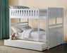 Galen Full/Full Bunk Bed w/ Twin Trundle in White B2053FFW-1*R - U&U Home Budget Furniture (Carteret, NJ)