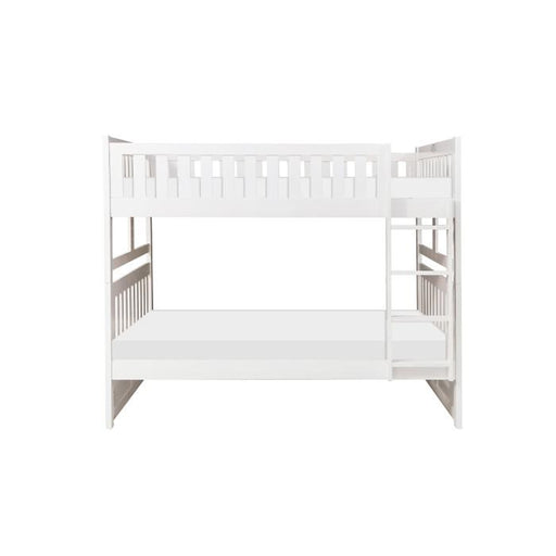 Galen Full/Full Bunk Bed w/ Storage Boxes in White B2053FFW-1*T - U&U Home Budget Furniture (Carteret, NJ)