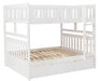 Galen Full/Full Bunk Bed w/ Storage Boxes in White B2053FFW-1*T - U&U Home Budget Furniture (Carteret, NJ)