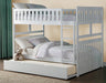 Galen Full/Full Bunk Bed w/ Storage Boxes in White B2053FFW-1*T - U&U Home Budget Furniture (Carteret, NJ)