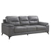 Mischa Sofa in Dark Gray 9514DGY-3 - U&U Home Budget Furniture (Carteret, NJ)