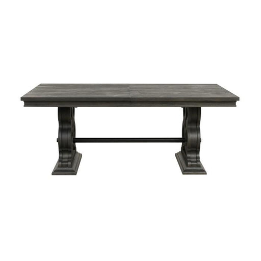Arasina Dining Table in Dark Pewter 5559N-96* - U&U Home Budget Furniture (Carteret, NJ)