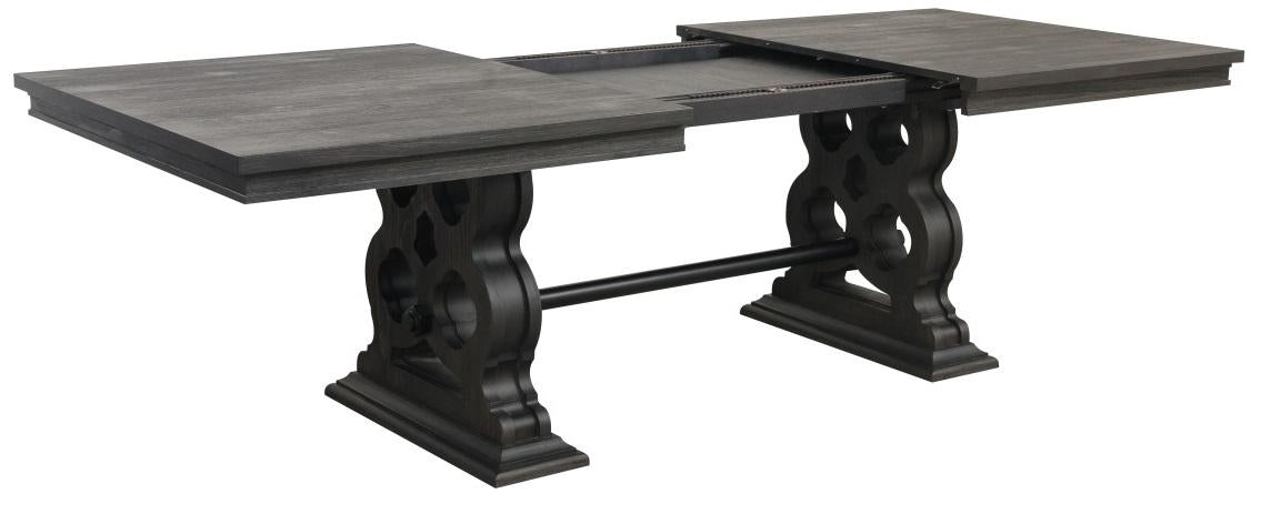 Arasina Dining Table in Dark Pewter 5559N-96* - U&U Home Budget Furniture (Carteret, NJ)
