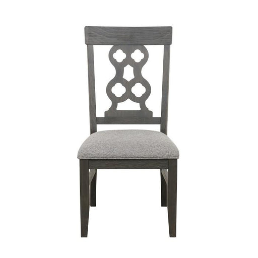 Arasina Side Chair in Dark Pewter (Set of 2) - U&U Home Budget Furniture (Carteret, NJ)