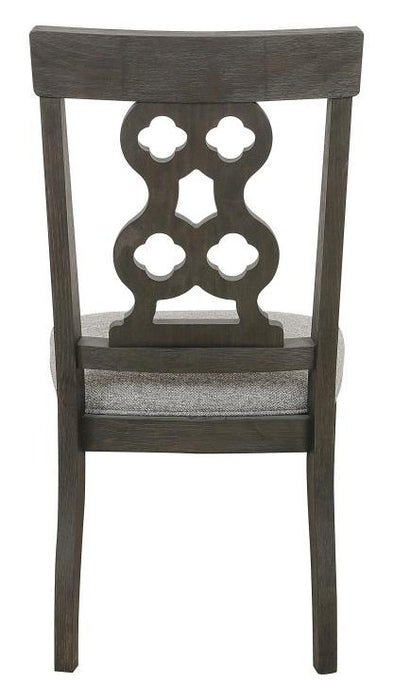 Arasina Side Chair in Dark Pewter (Set of 2) - U&U Home Budget Furniture (Carteret, NJ)