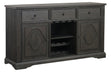 Arasina Server in Dark Pewter 5559N-40 - U&U Home Budget Furniture (Carteret, NJ)