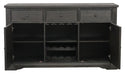 Arasina Server in Dark Pewter 5559N-40 - U&U Home Budget Furniture (Carteret, NJ)