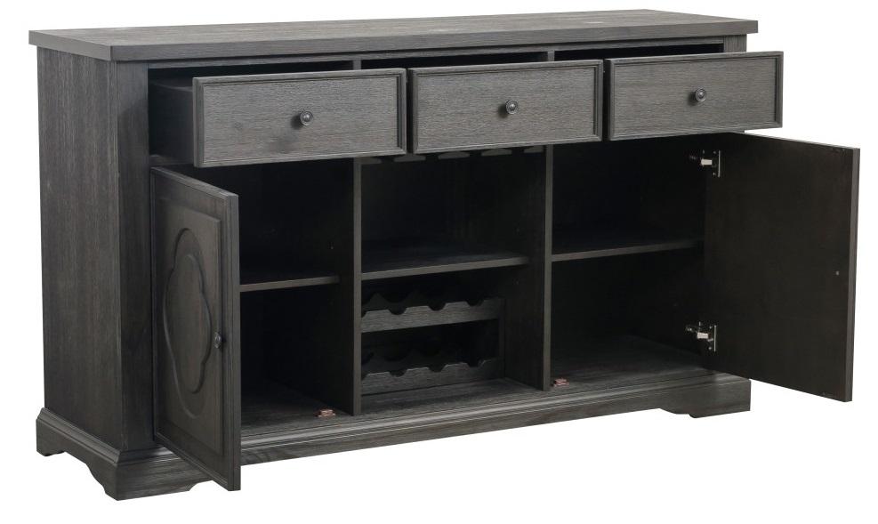 Arasina Server in Dark Pewter 5559N-40 - U&U Home Budget Furniture (Carteret, NJ)