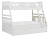 Galen Twin/Full Bunk Bed w/ Twin Trundle in White B2053TFW-1*R - U&U Home Budget Furniture (Carteret, NJ)