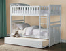 Galen Twin Trundle in White B2053W-R - U&U Home Budget Furniture (Carteret, NJ)
