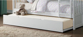 Galen Twin Trundle in White B2053W-R - U&U Home Budget Furniture (Carteret, NJ)