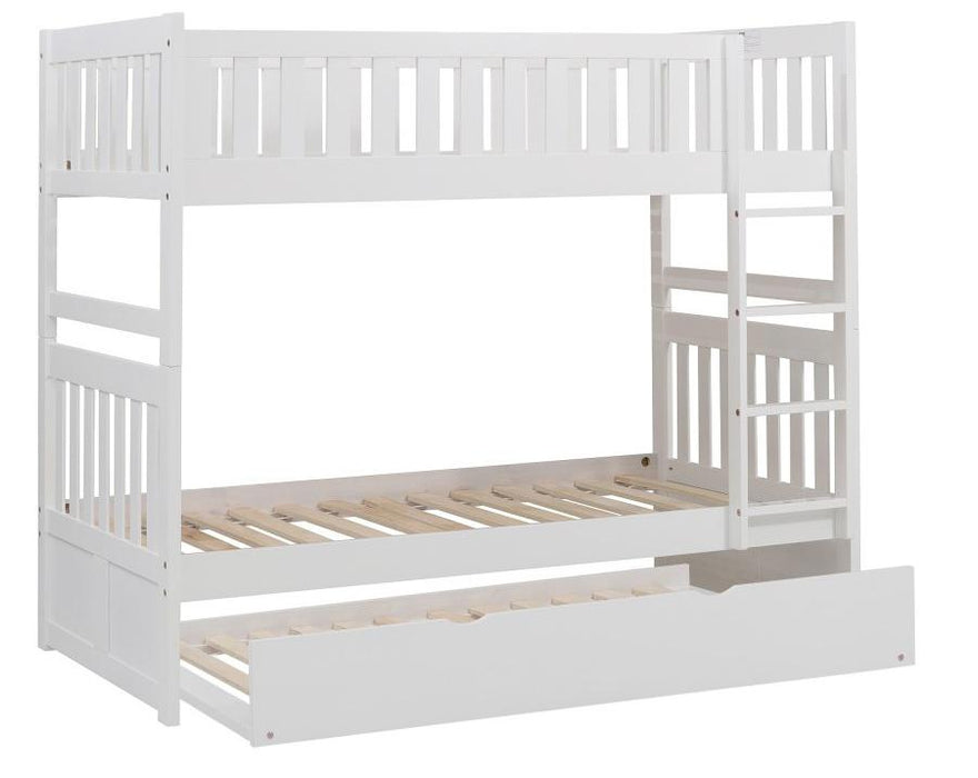 Galen Twin Trundle in White B2053W-R - U&U Home Budget Furniture (Carteret, NJ)