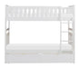 Galen Twin/Twin Bunk Bed w/ Storage Boxes in White B2053W-1*T - U&U Home Budget Furniture (Carteret, NJ)