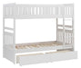 Galen Twin/Twin Bunk Bed w/ Storage Boxes in White B2053W-1*T - U&U Home Budget Furniture (Carteret, NJ)