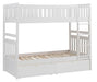 Galen Twin/Twin Bunk Bed w/ Storage Boxes in White B2053W-1*T - U&U Home Budget Furniture (Carteret, NJ)