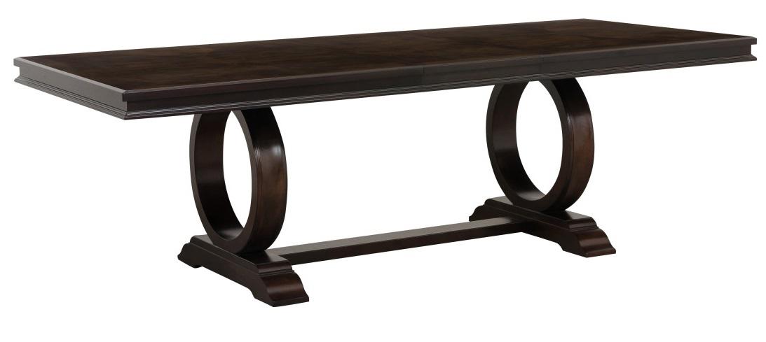 Oratorio Dining Table in Dark Cherry 5562-96* - U&U Home Budget Furniture (Carteret, NJ)