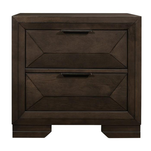 Chesky Nightstand in Warm Espresso 1753-4 - U&U Home Budget Furniture (Carteret, NJ)