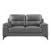 Mischa Loveseat in Dark Gray 9514DGY-2 - U&U Home Budget Furniture (Carteret, NJ)