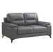 Mischa Loveseat in Dark Gray 9514DGY-2 - U&U Home Budget Furniture (Carteret, NJ)