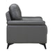 Mischa Chair in Dark Gray 9514DGY-1 - U&U Home Budget Furniture (Carteret, NJ)