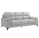 Mischa Sofa in Silver Gray 9514SVE-3 - U&U Home Budget Furniture (Carteret, NJ)