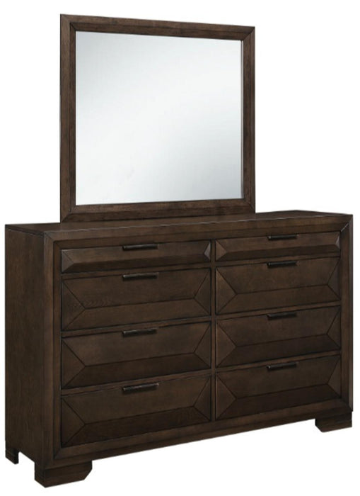 Chesky Mirror in Warm Espresso 1753-6 - U&U Home Budget Furniture (Carteret, NJ)