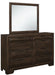Chesky Mirror in Warm Espresso 1753-6 - U&U Home Budget Furniture (Carteret, NJ)