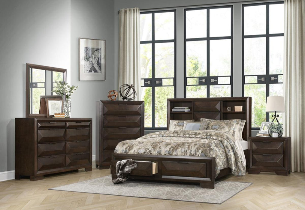 Chesky Mirror in Warm Espresso 1753-6 - U&U Home Budget Furniture (Carteret, NJ)