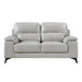 Mischa Loveseat in Silver Gray 9514SVE-2 - U&U Home Budget Furniture (Carteret, NJ)