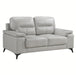 Mischa Loveseat in Silver Gray 9514SVE-2 - U&U Home Budget Furniture (Carteret, NJ)