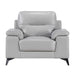 Mischa Chair in Silver Gray 9514SVE-1 - U&U Home Budget Furniture (Carteret, NJ)