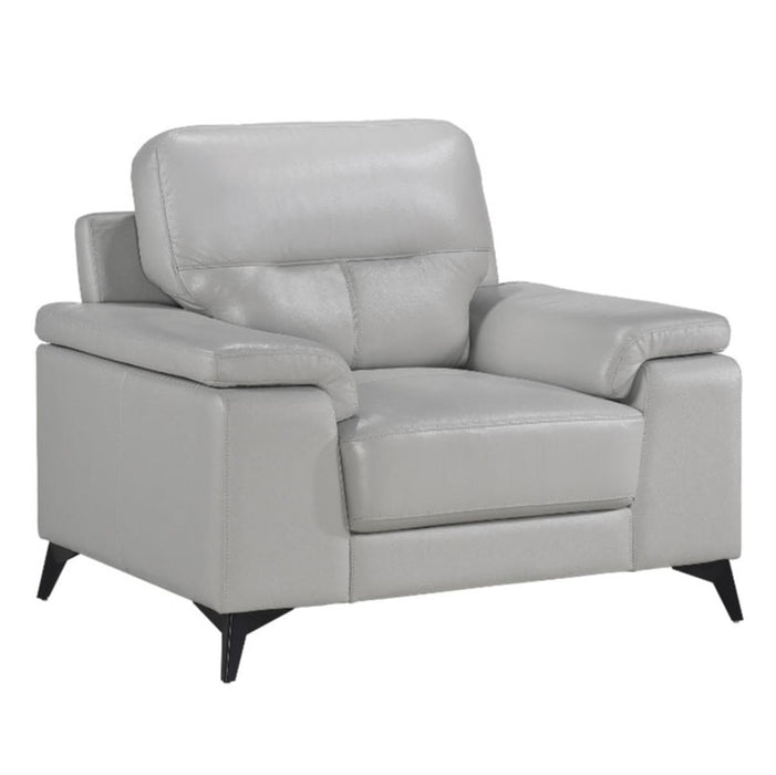 Mischa Chair in Silver Gray 9514SVE-1 - U&U Home Budget Furniture (Carteret, NJ)