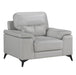 Mischa Chair in Silver Gray 9514SVE-1 - U&U Home Budget Furniture (Carteret, NJ)