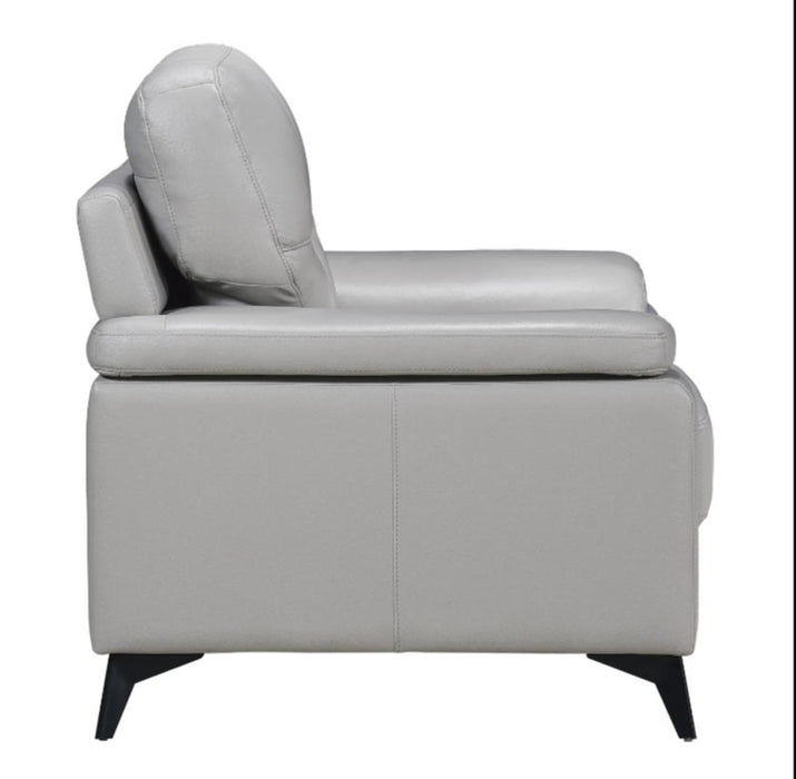 Mischa Chair in Silver Gray 9514SVE-1 - U&U Home Budget Furniture (Carteret, NJ)